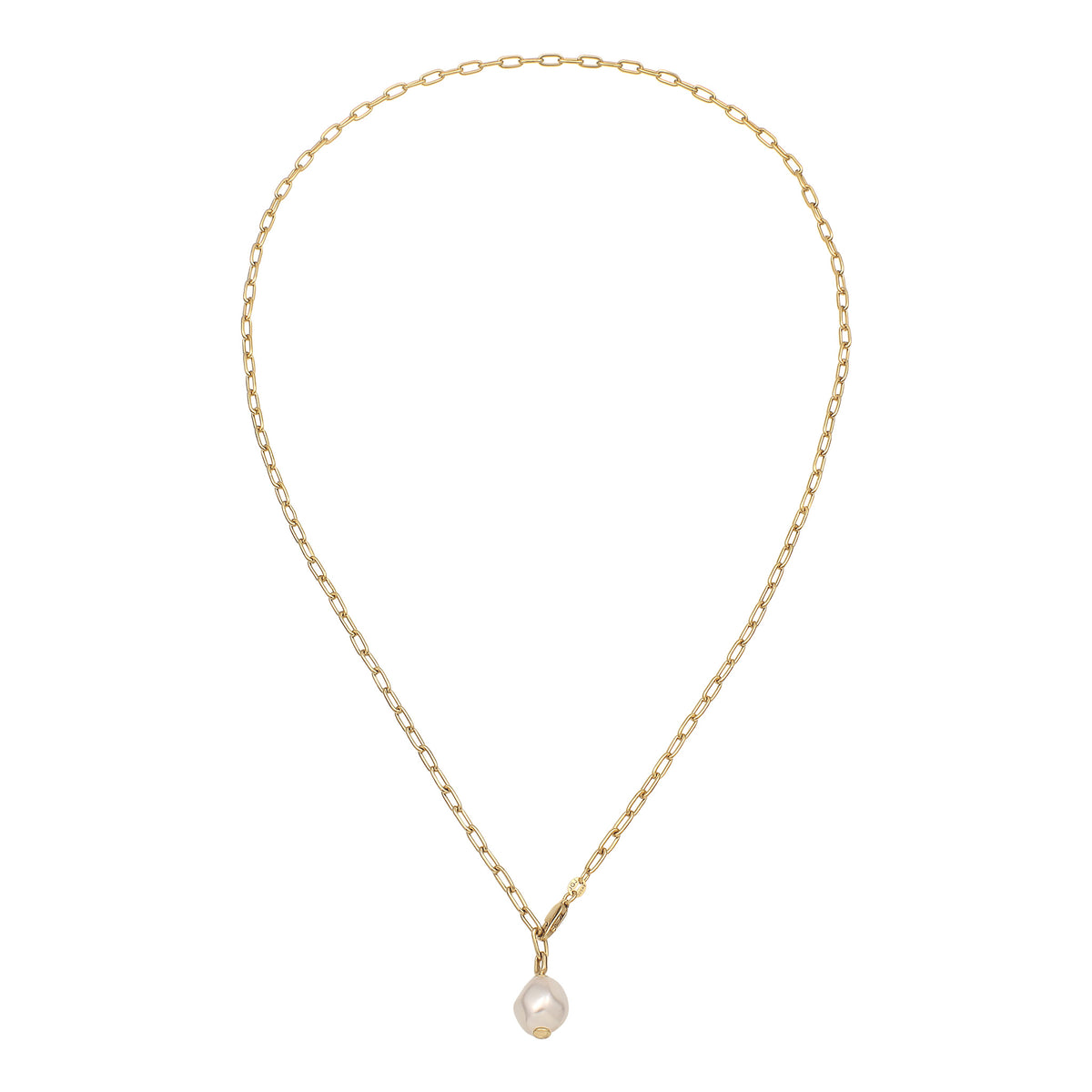 Gold - Elli | Y-Kette | Perle von Swarovski® (Weiß) | 925 Sterling Silber vergoldet