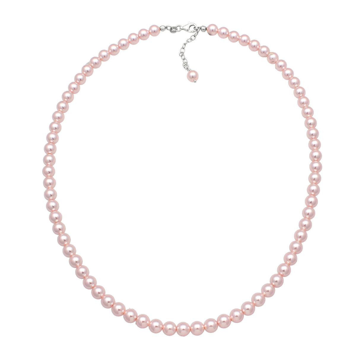 Rosa - Nenalina | Halskette | Perlen von Swarovski®(Rosa) | 925 Sterling Silber