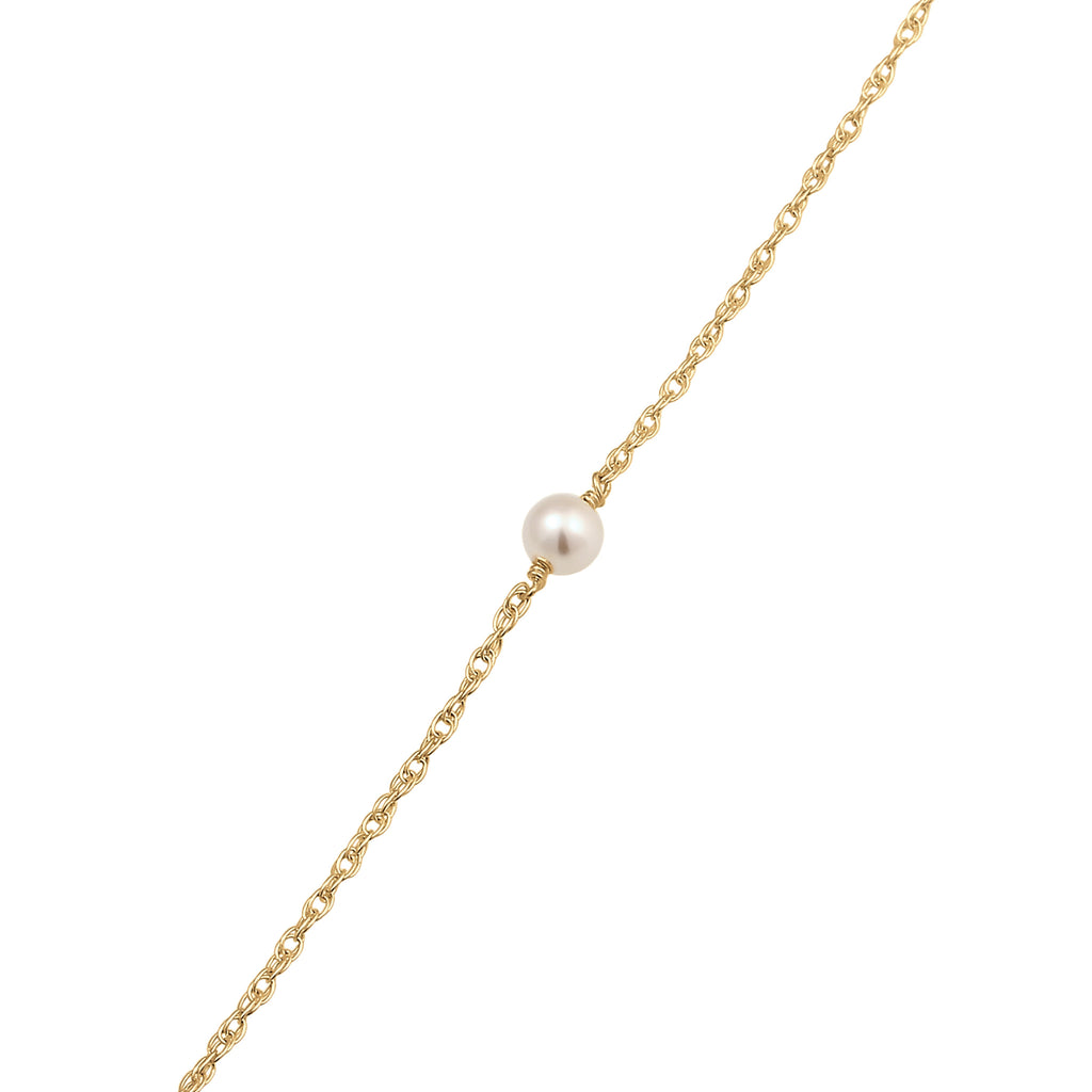 Gold - Elli | Halskette | Mit Perlen von Swarovski® (Weiß) | 925 Sterling Silber vergoldet