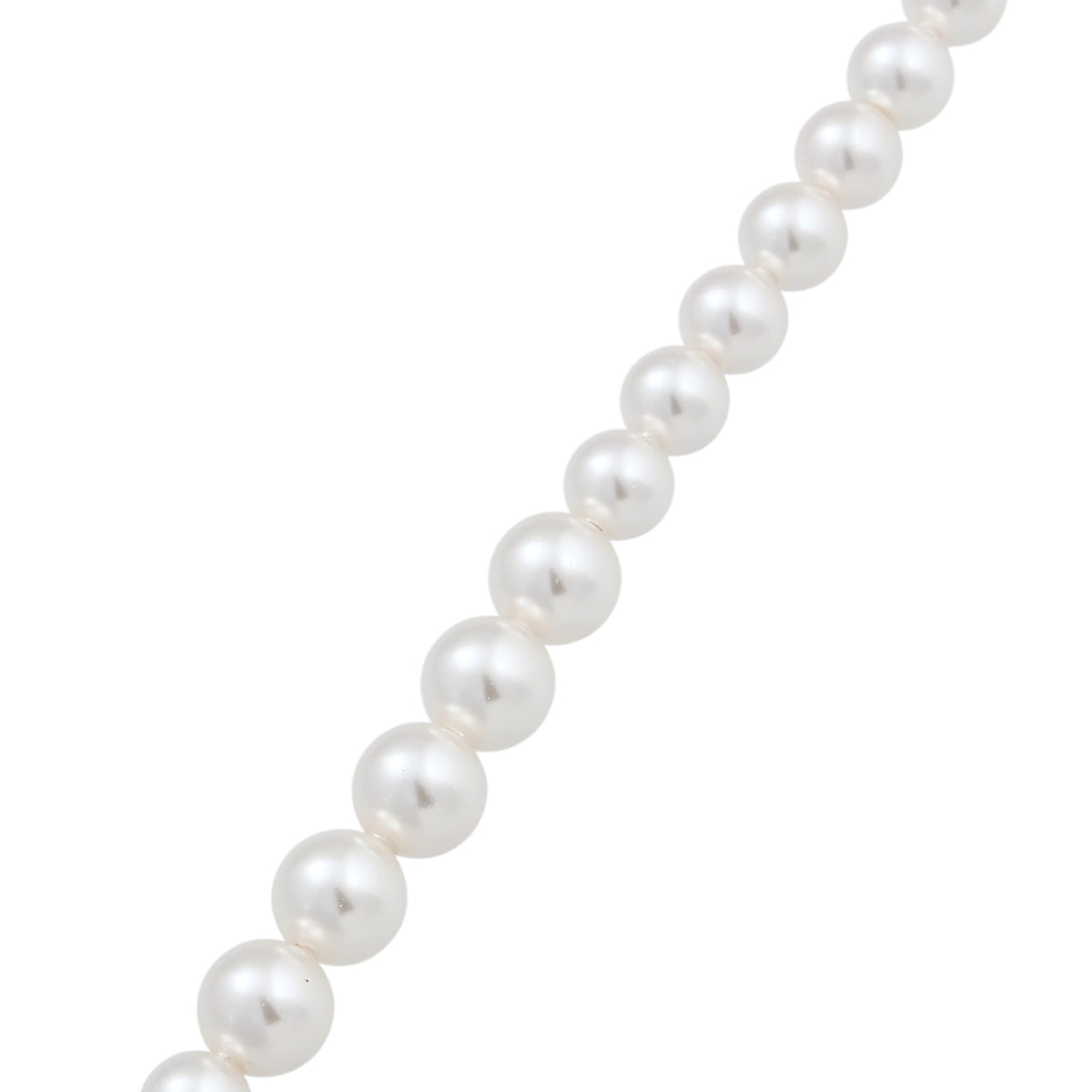 Silber - Elli | Halskette mit Perlen von Swarovski® (Weiß) | 925 Sterling Silber