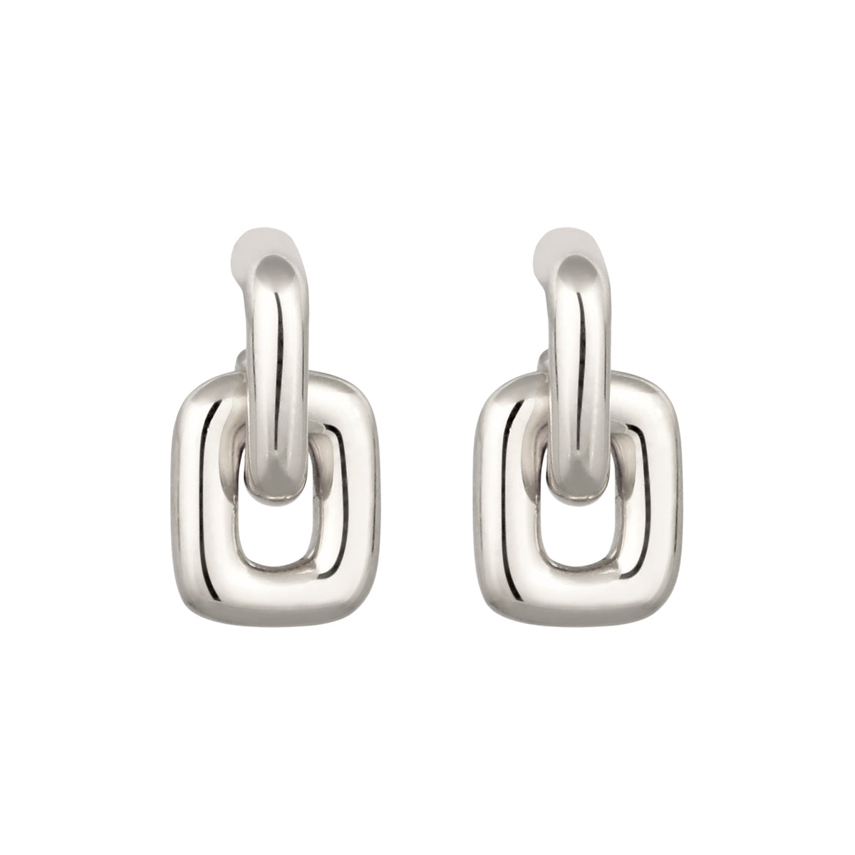 Silber - Elli | Ohrstecker | Ketten Glieder | 925 Sterling Silber