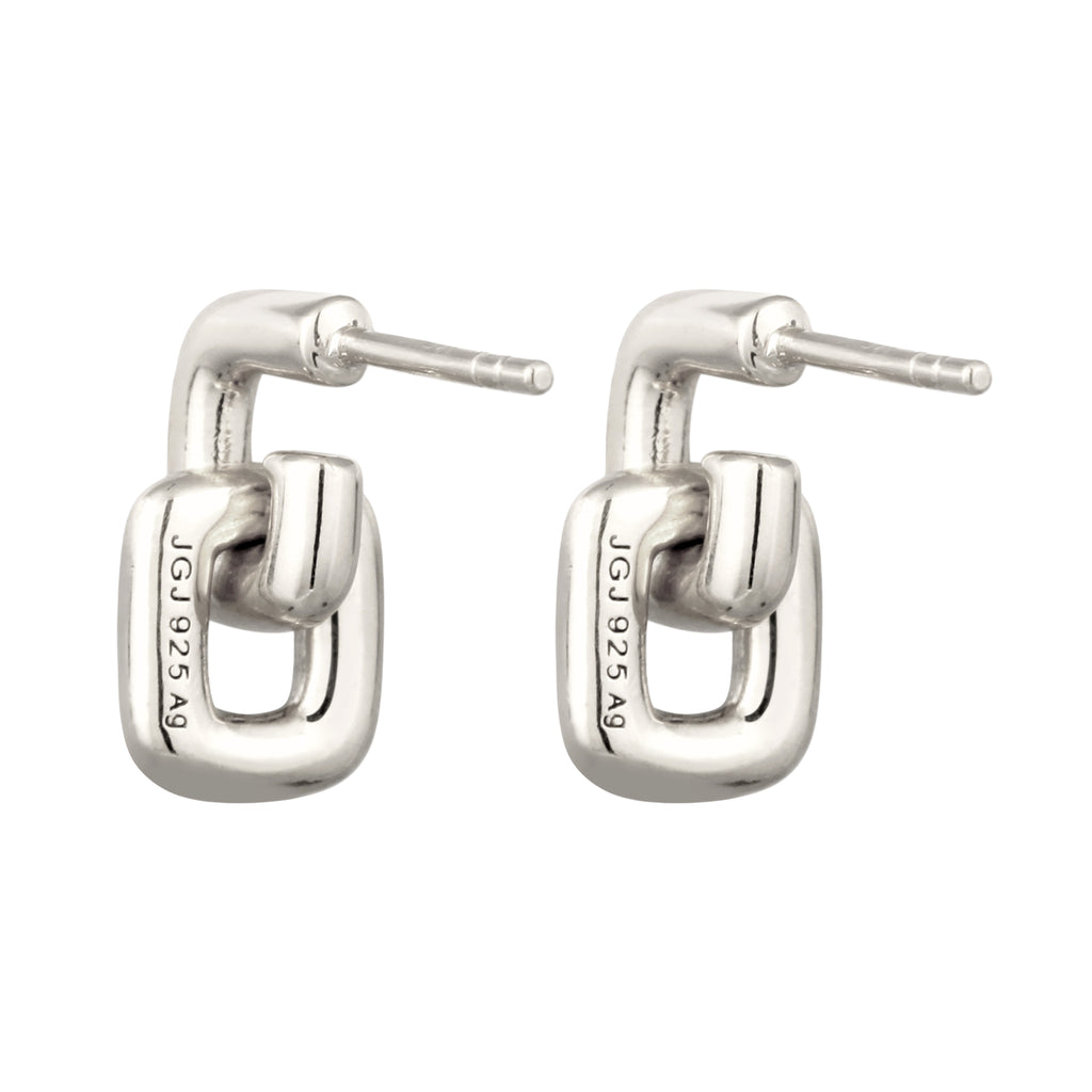 Silber - Elli | Ohrstecker | Ketten Glieder | 925 Sterling Silber