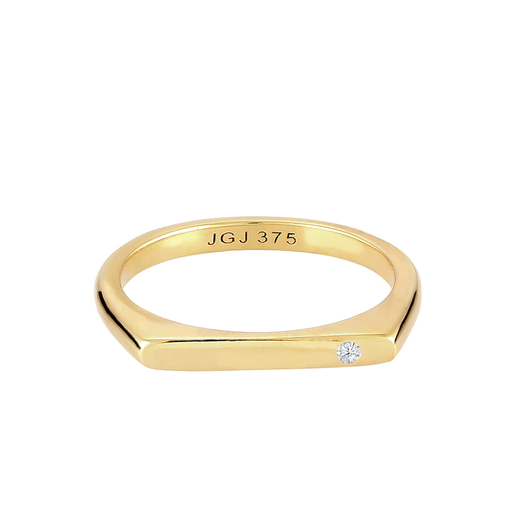 Gold - Elli DIAMONDS | Ring | Lab Grown Diamant (Weiß, 0.02 ct) | 375 Gelbgold