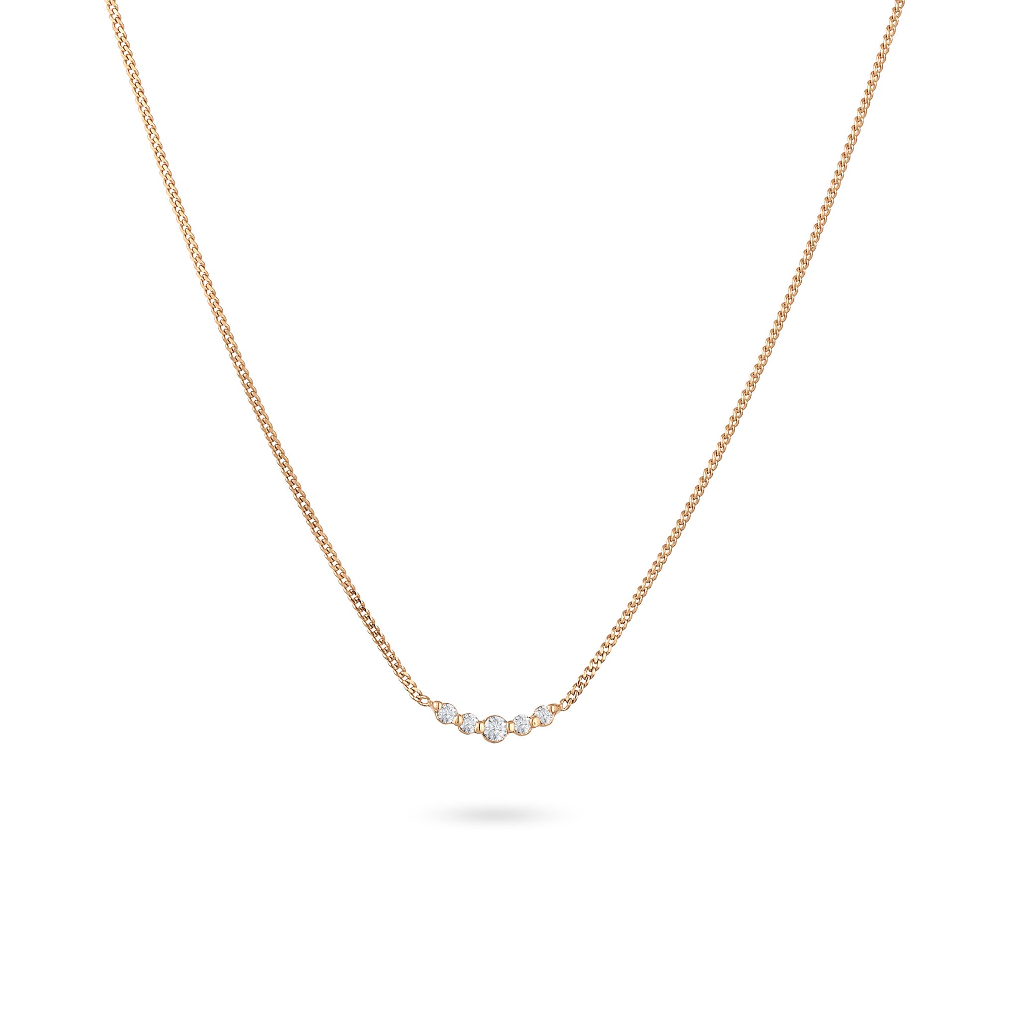 Gold - Elli DIAMONDS | Halskette | Diamanten (Weiß, 0.09 ct) | 585 Gelbgold