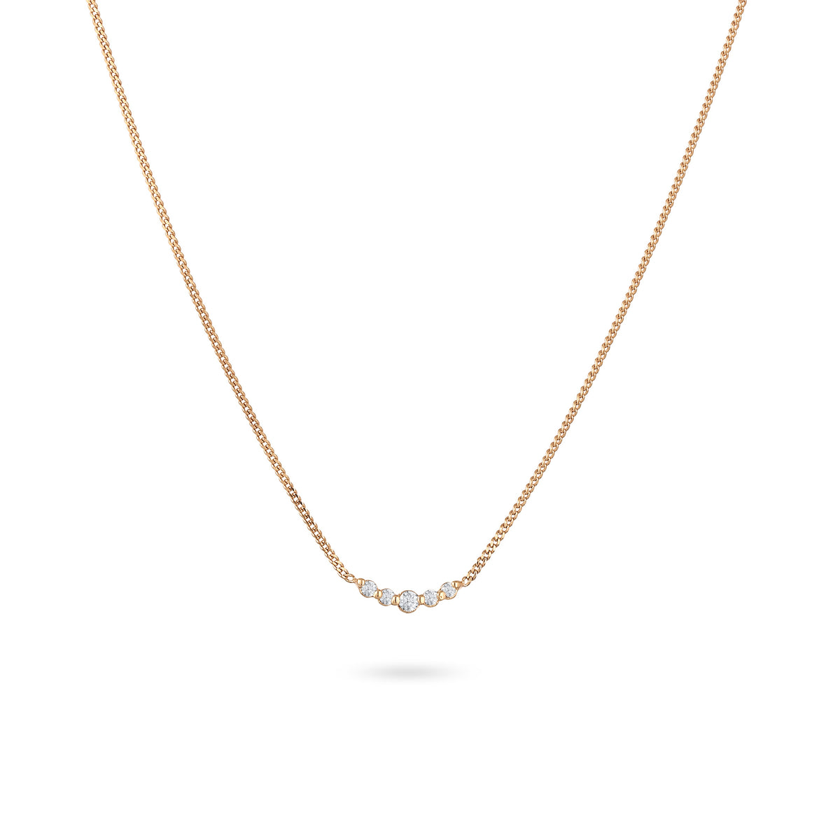 Gold - Elli DIAMONDS | Halskette | Diamanten (Weiß, 0.09 ct) | 585 Gelbgold