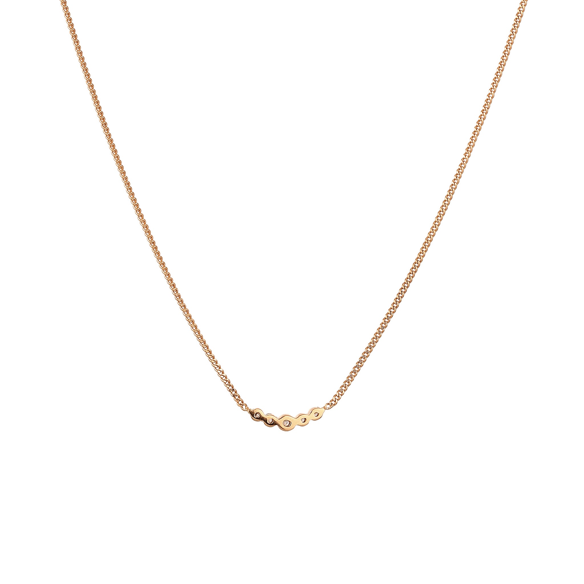 Gold - Elli DIAMONDS | Halskette | Diamanten (Weiß, 0.09 ct) | 585 Gelbgold