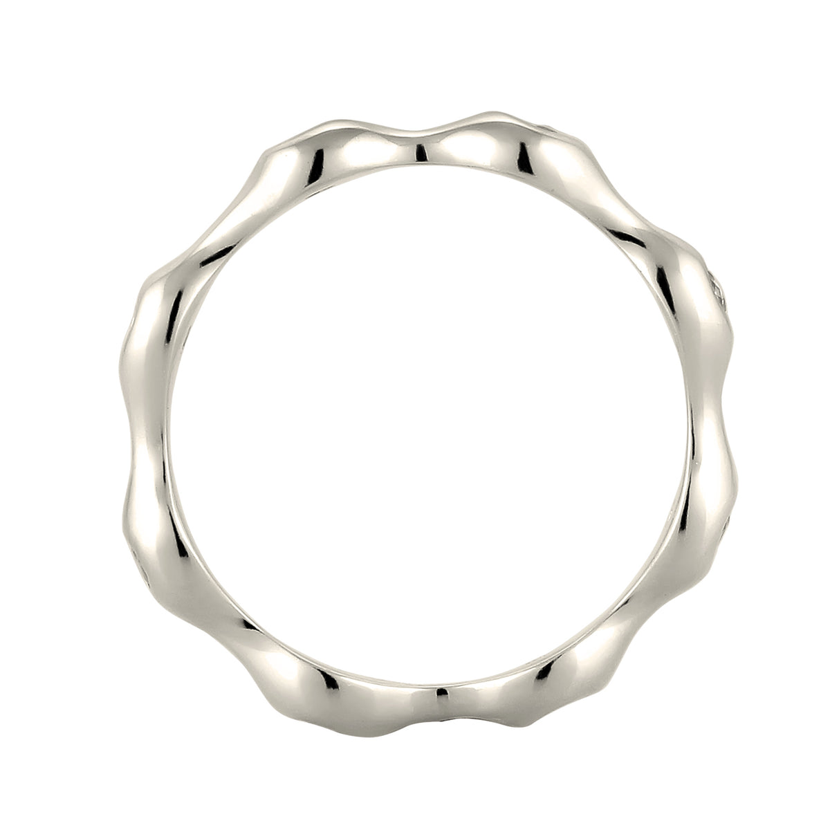 Silber - Elli PREMIUM | Stapelring | Topas (Weiß) | 925 Sterling Silber