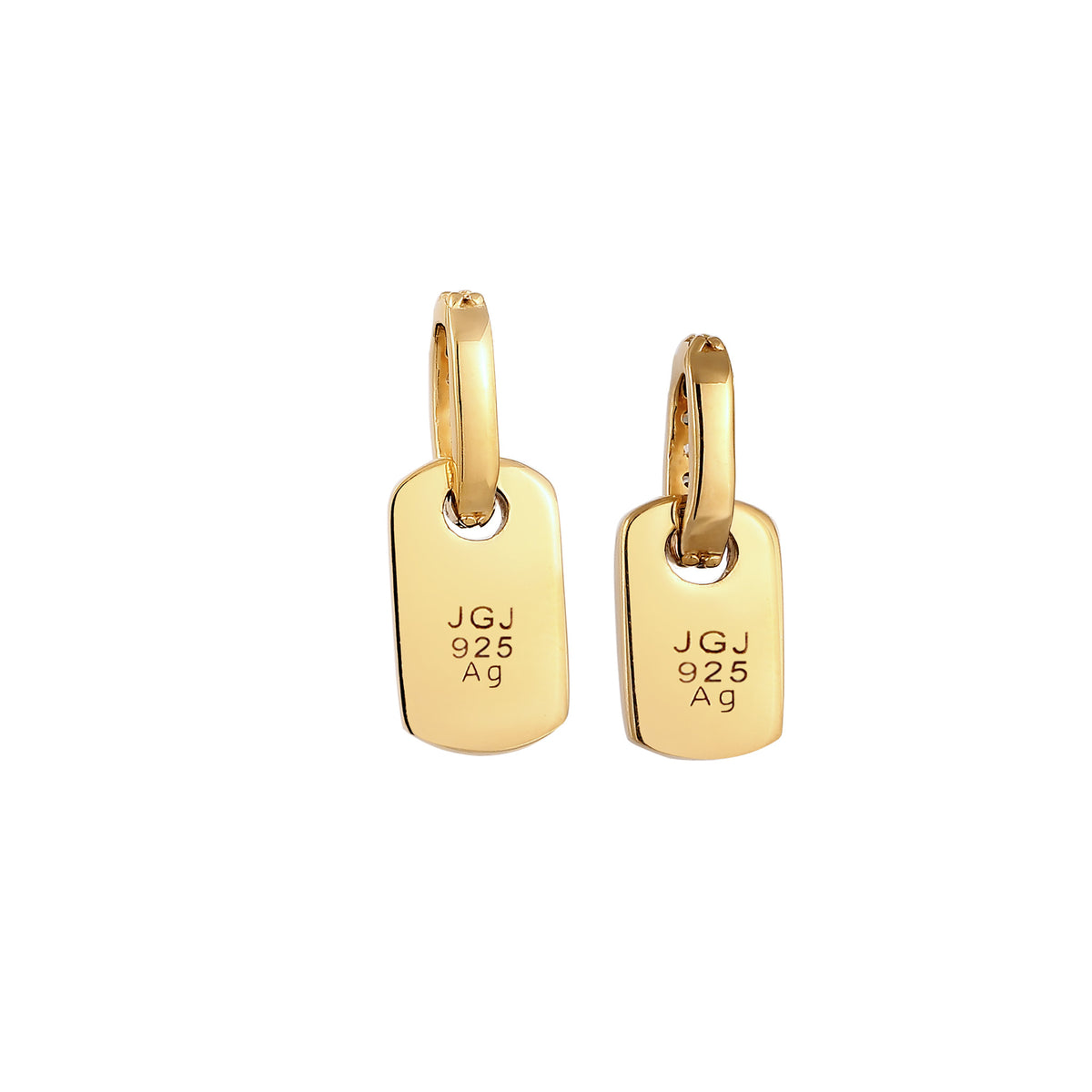 Gold - Elli | Anhänger Set | Zirkonia (Weiß) | 925 Sterling Silber vergoldet