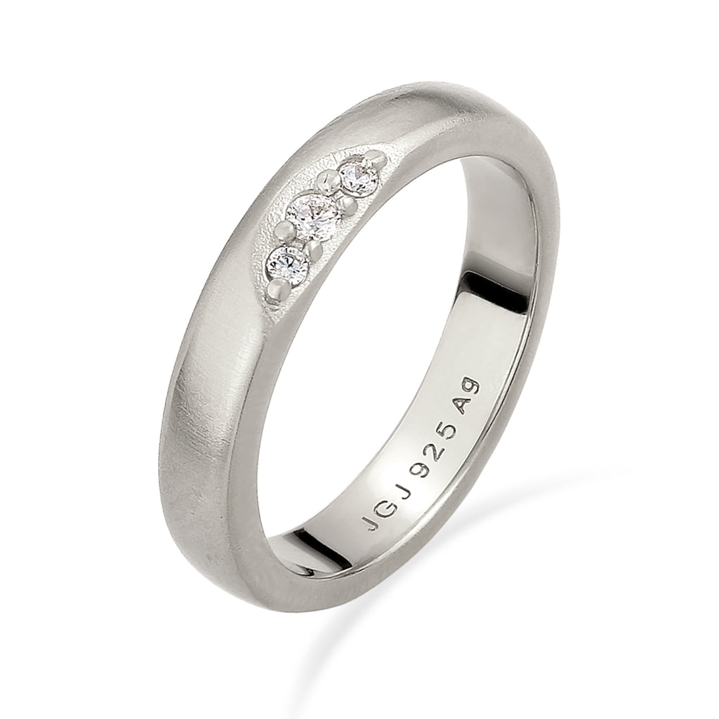 Silber - Elli DIAMONDS | Verlobungsring | Laborgezüchtete Diamanten (Weiß, 0.075 ct) | 925 Sterling Silber