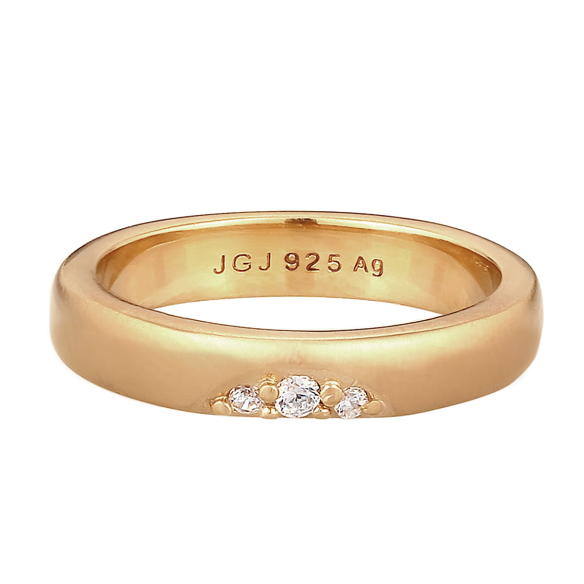 Gold - Elli DIAMONDS | Verlobungsring | Laborgezüchtete Diamanten (Weiß, 0.075 ct) | 925 Sterling Silber vergoldet