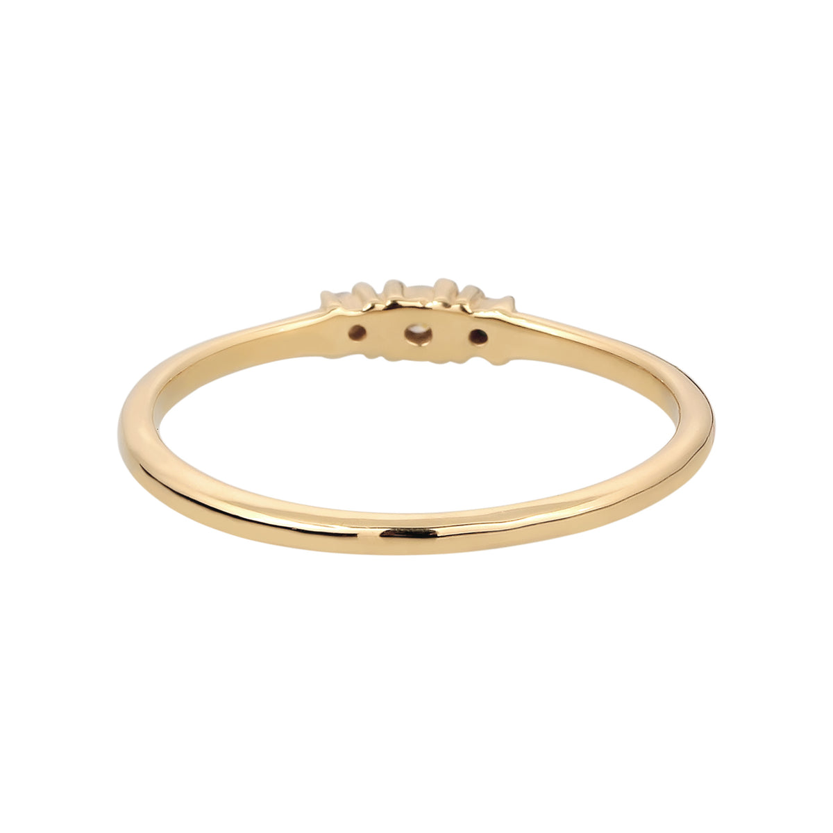 Gold - Elli DIAMONDS | Verlobungsring | Laborgezüchtete Diamanten (Weiß, 0.075 ct) | 375 Gelbgold