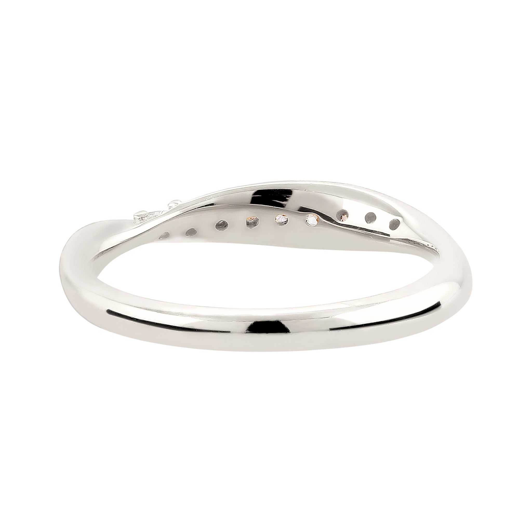 Silber - Elli DIAMONDS | Stapelring | Laborgezüchtete Diamanten (Weiß, 0.18 ct) | 925 Sterling Silber