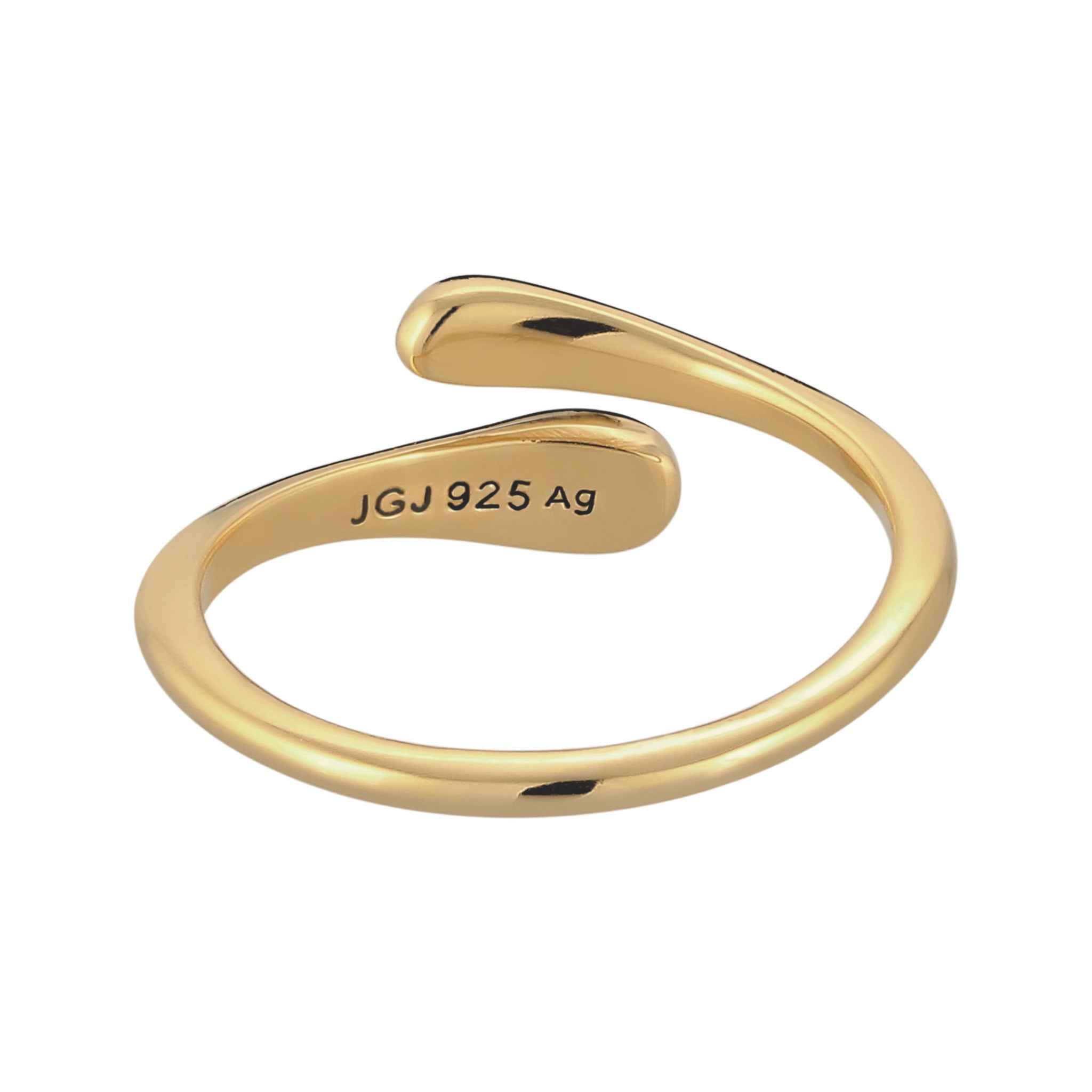 Gold - Elli | Wickelring | 925 Sterling Silber vergoldet