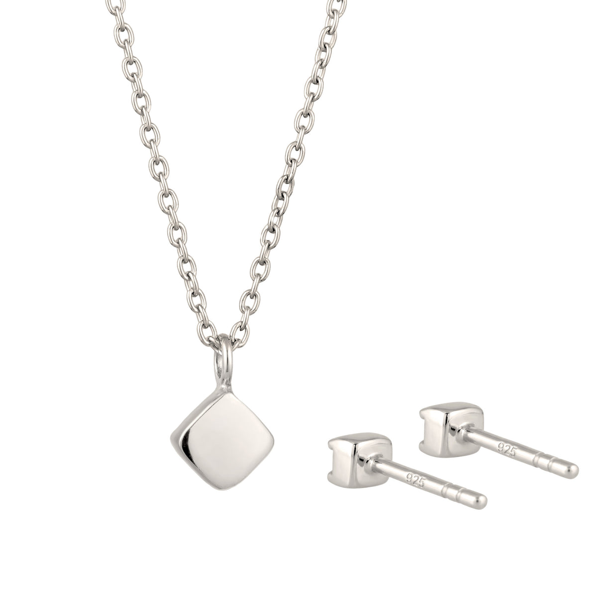 Silber - Elli | Schmuckset | Mit Kristallen von Swarovski® (Weiß) | 925 Sterling Silber