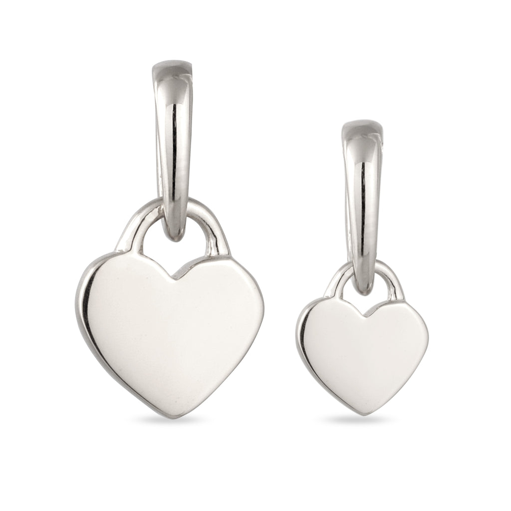 Silber - Elli | Anhänger Set Herz | 925 Sterling Silber