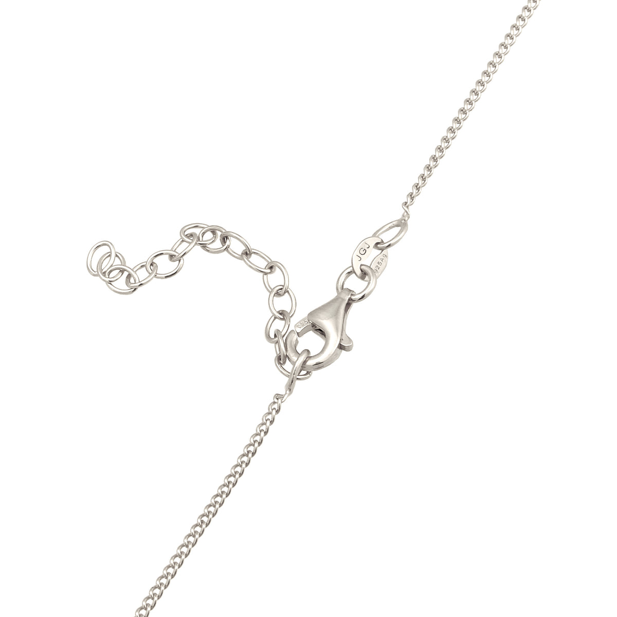 Silber - Elli | Halskette Kreuz | Mit Kristallen von Swarovski® (Weiß) | 925 Sterling Silber