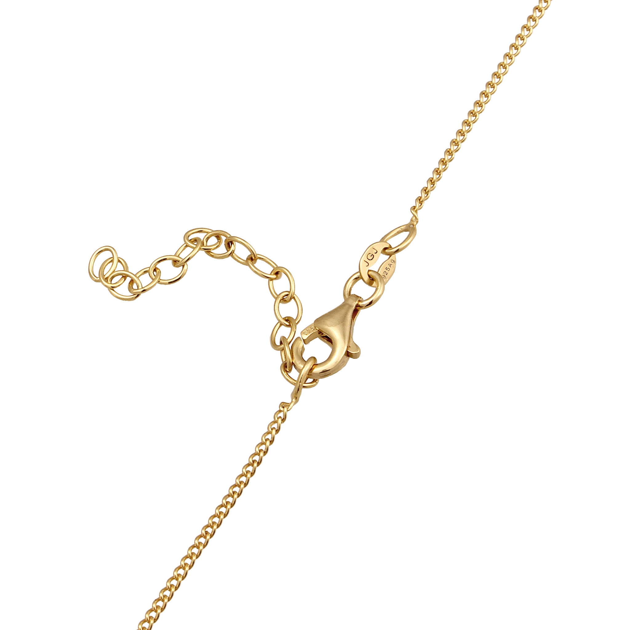 Gold - Elli | Halskette Kreuz | Mit Kristallen von Swarovski® (Weiß) | 925 Sterling Silber vergoldet