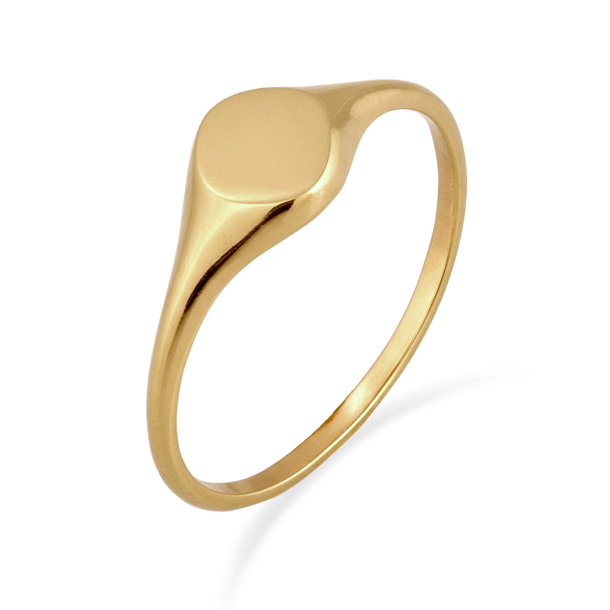 Gold - Elli | Siegelring | 925 Sterling Silber vergoldet