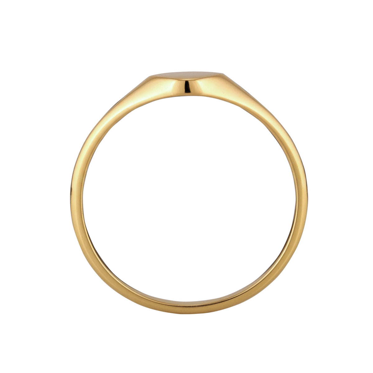 Gold - Elli | Siegelring | 925 Sterling Silber vergoldet