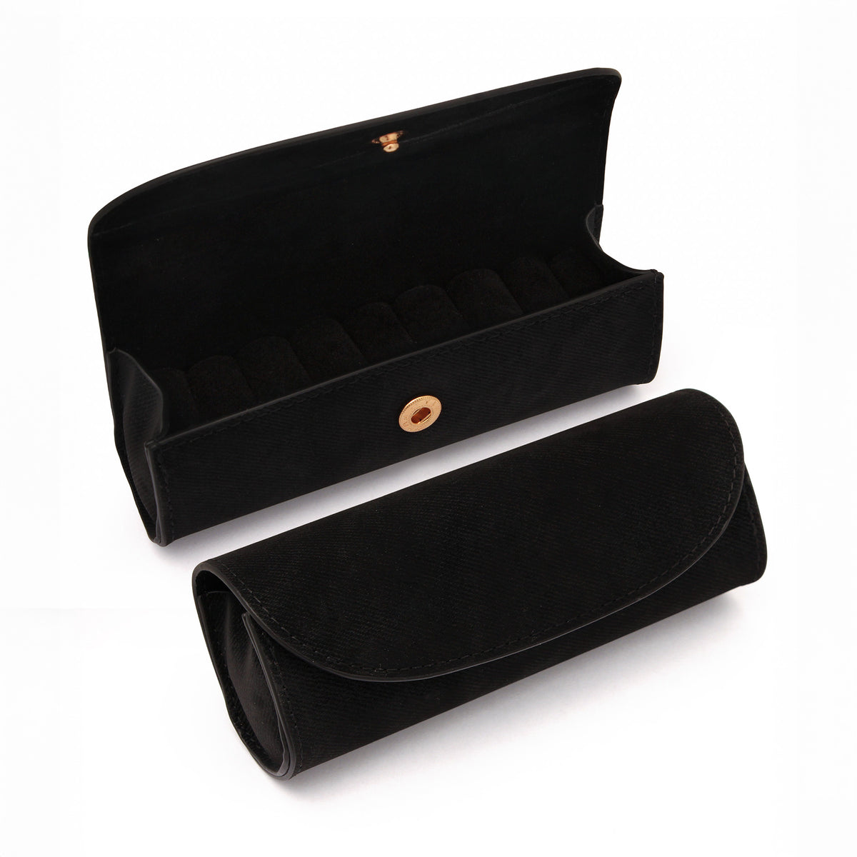 Schwarz - Elli | Schmuck-Reiseetui | Kunstleder (Schwarz)
