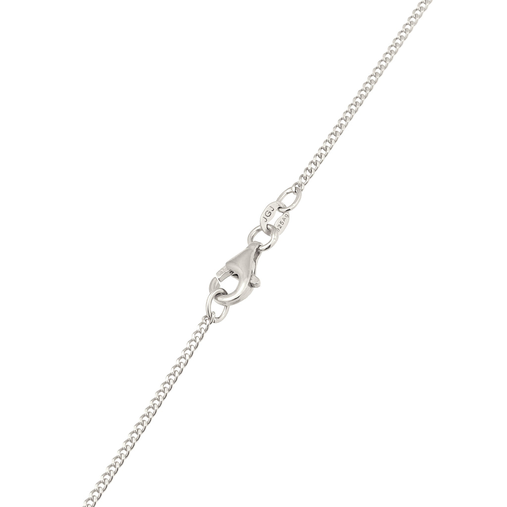 Silber - Elli | Halskette Kreuz | Mit Perlen von Swarovski® (Weiß) | 925 Sterling Silber