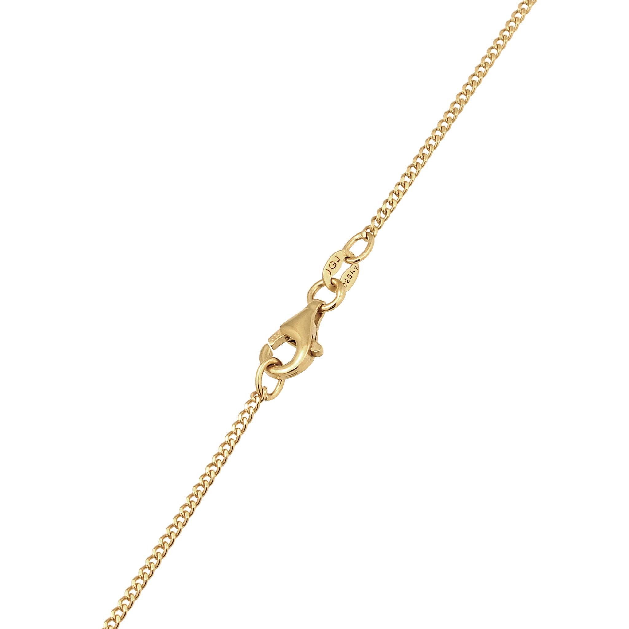 Gold - Elli | Halskette Kreuz | Mit Perlen von Swarovski® (Weiß) | 925 Sterling Silber vergoldet