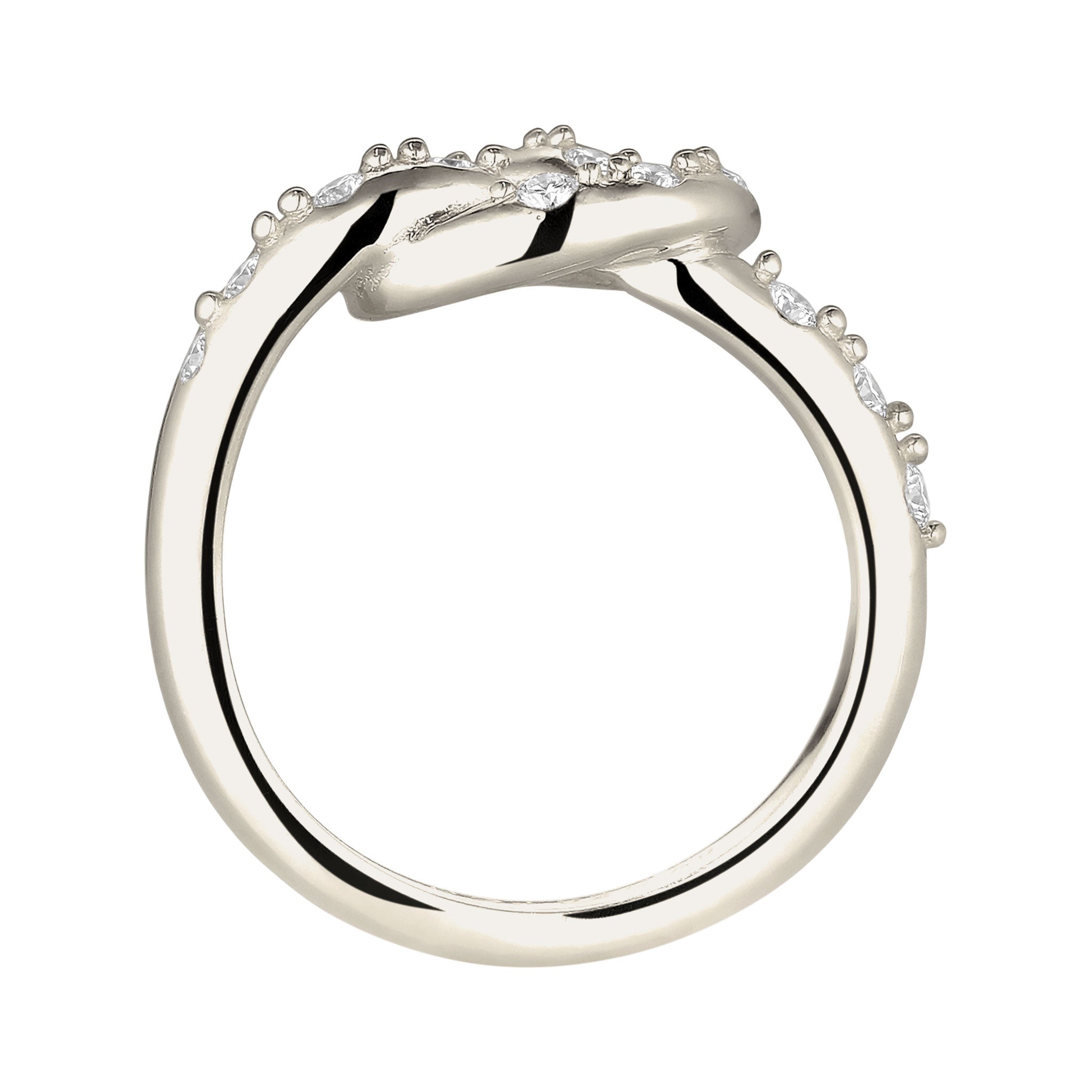 Silber - Elli | Knoten | mit Kristalle von Swarovski® (Grün, Blau) | 925 Sterling Silber