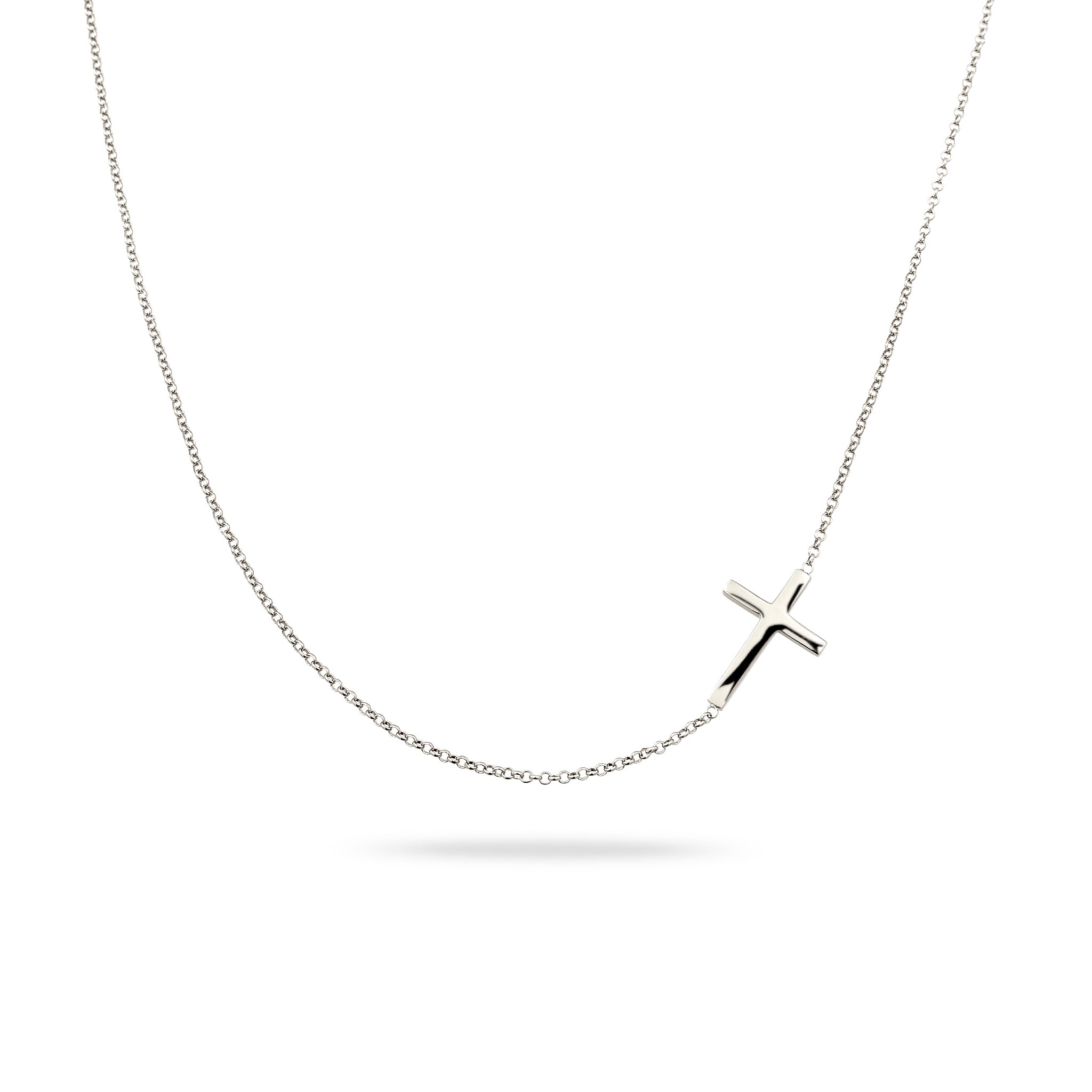 Silber - Elli | Halskette mit Kreuz | 925 Sterling Silber