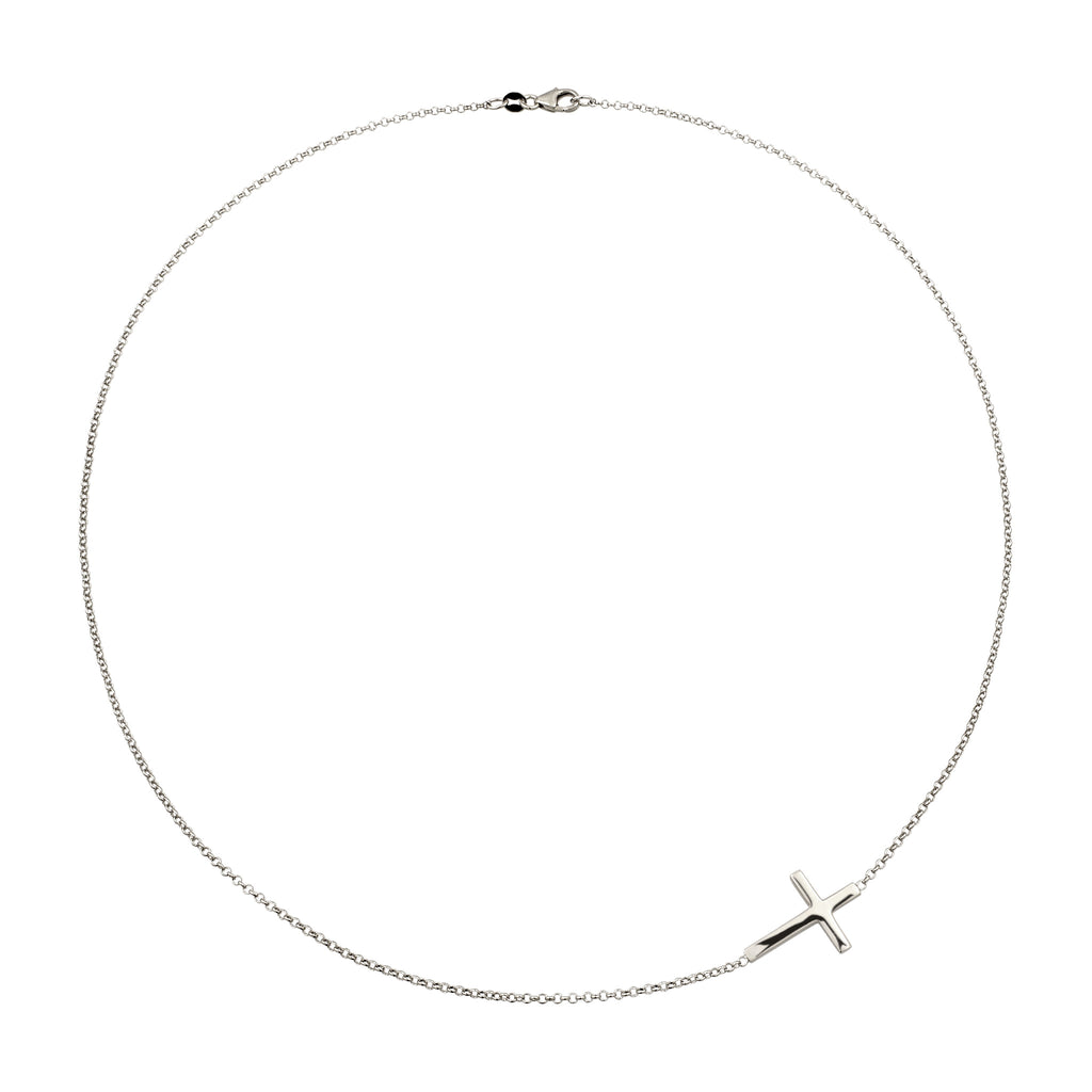Silber - Elli | Halskette mit Kreuz | 925 Sterling Silber