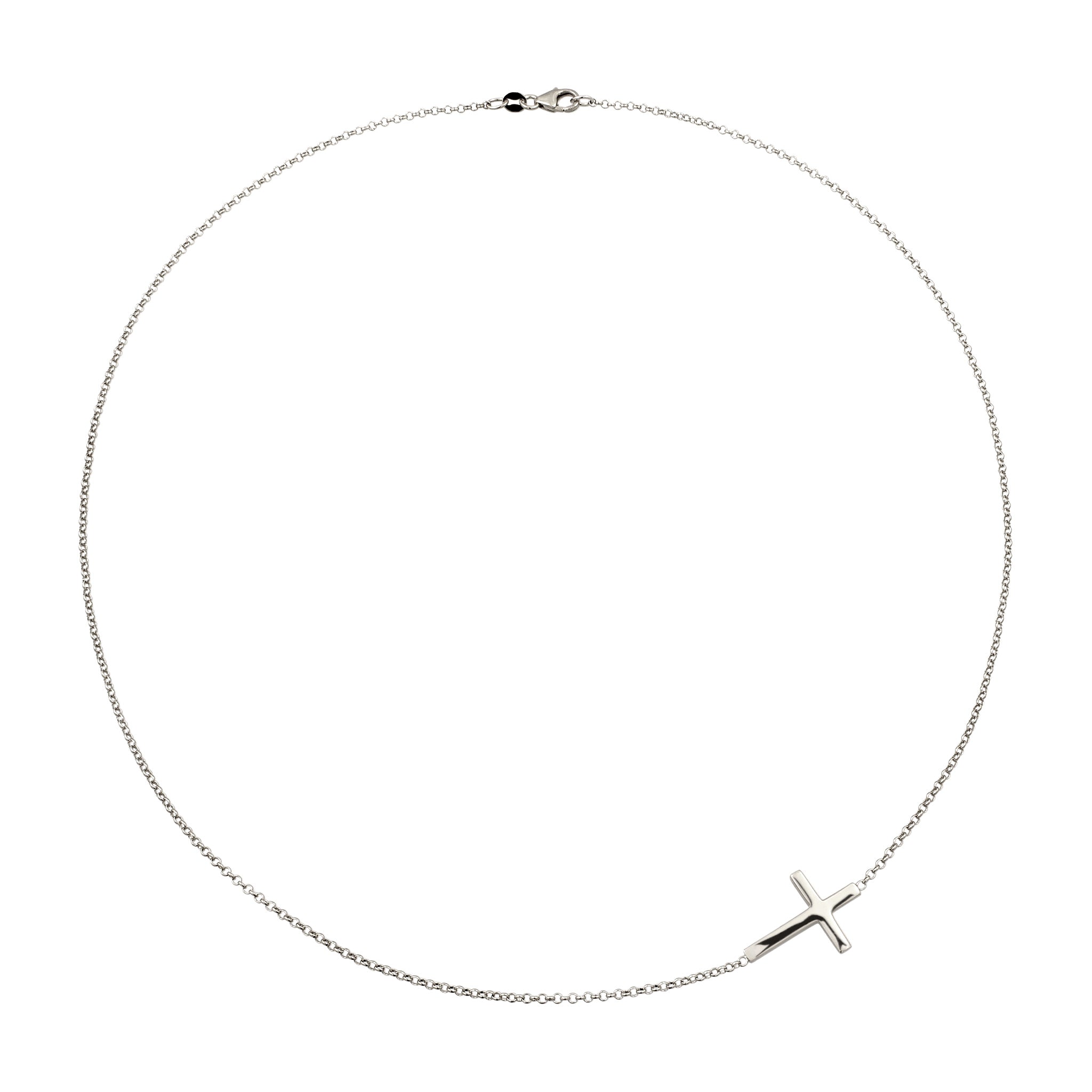 Silber - Elli | Halskette mit Kreuz | 925 Sterling Silber