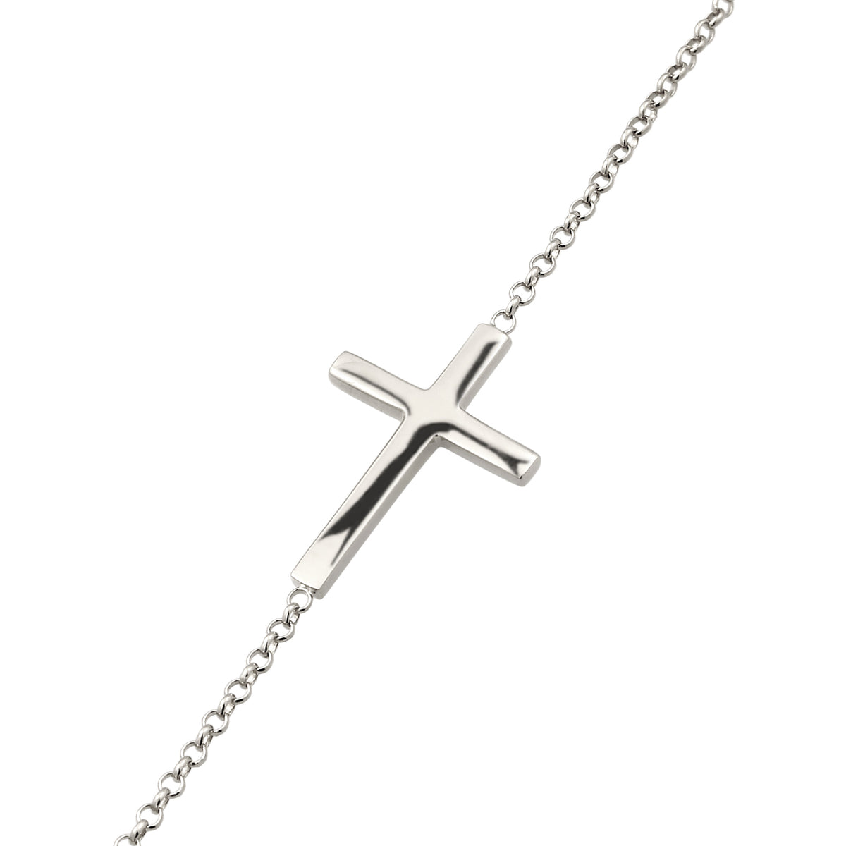 Silber - Elli | Halskette mit Kreuz | 925 Sterling Silber