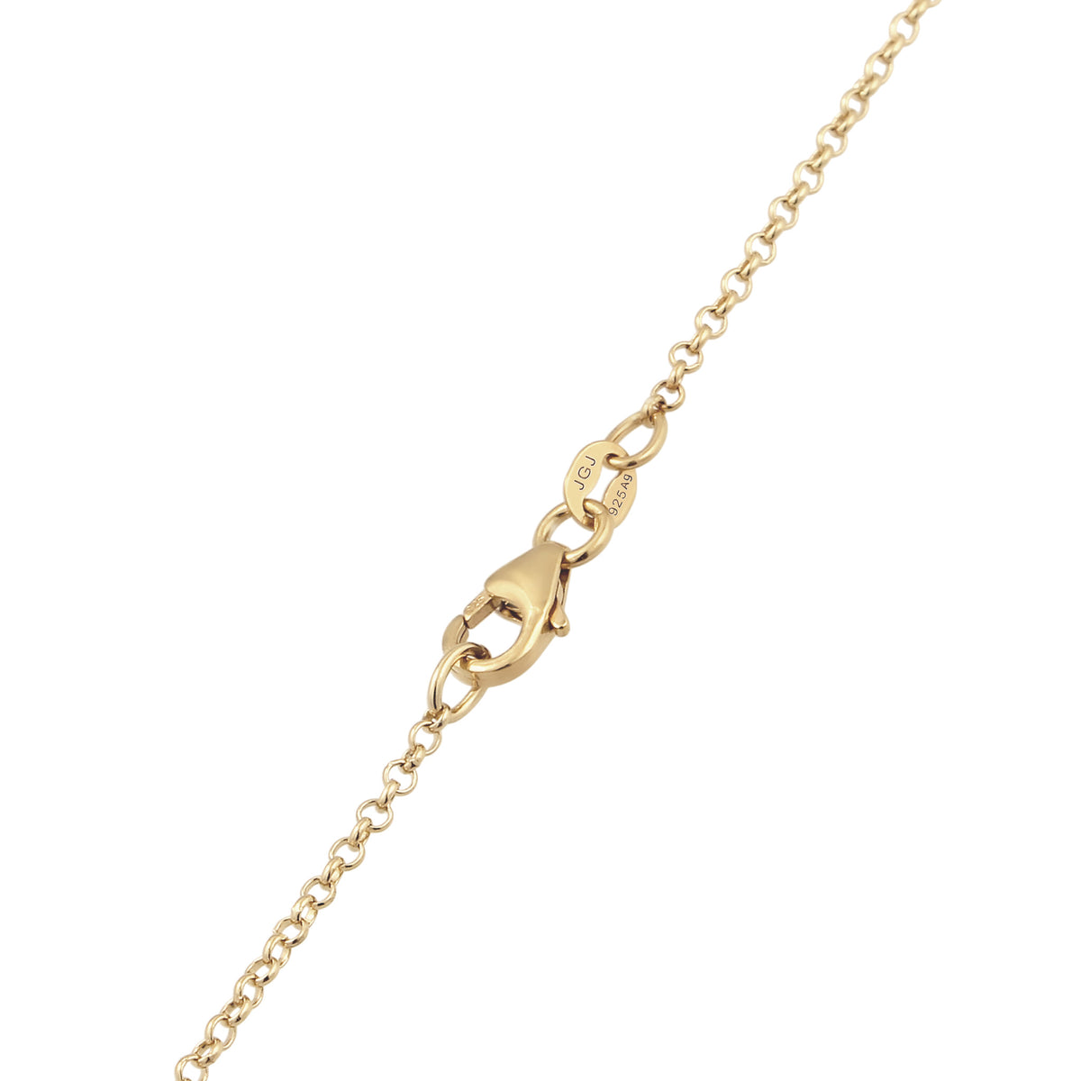 Gold - Elli | Halskette mit Kreuzanhänger | 925 Sterling Silber vergoldet