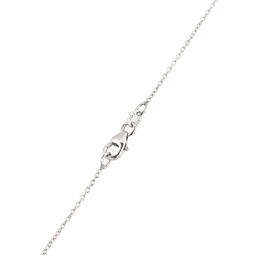 Silber - Elli | Halskette Hufeisen | Kristallen von Swarovski® (Weiß) | 925 Sterling Silber