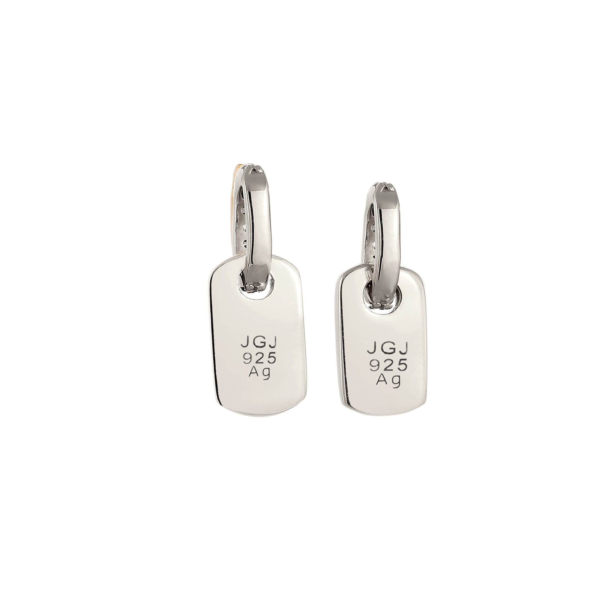 Silver engravable - Elli | Anhänger Set Gravur | Zirkonia (Weiß) | 925 Sterling Silber