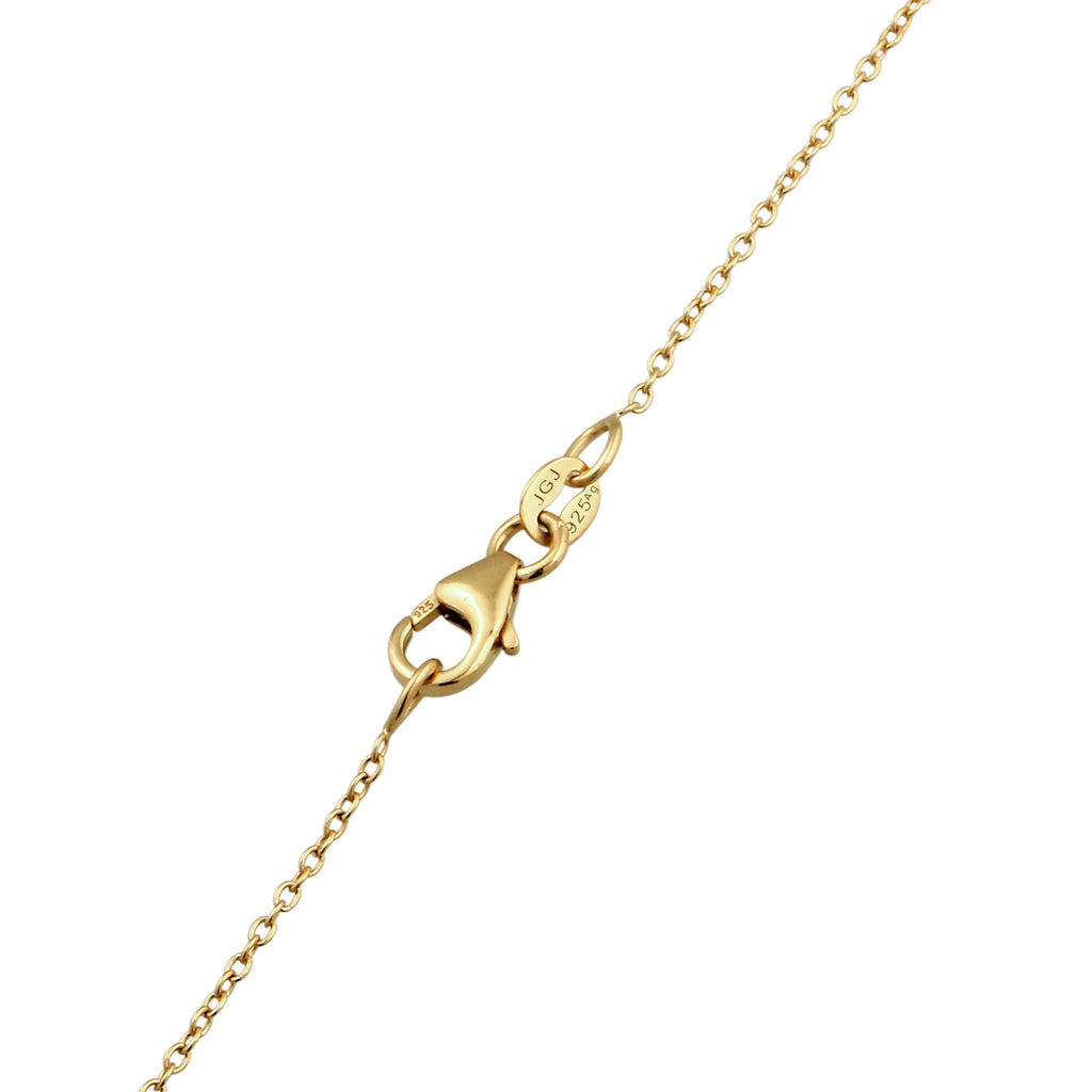 Zweifarbig - Elli | Halskette Herzen Bicolor | 925 Sterling Silber
