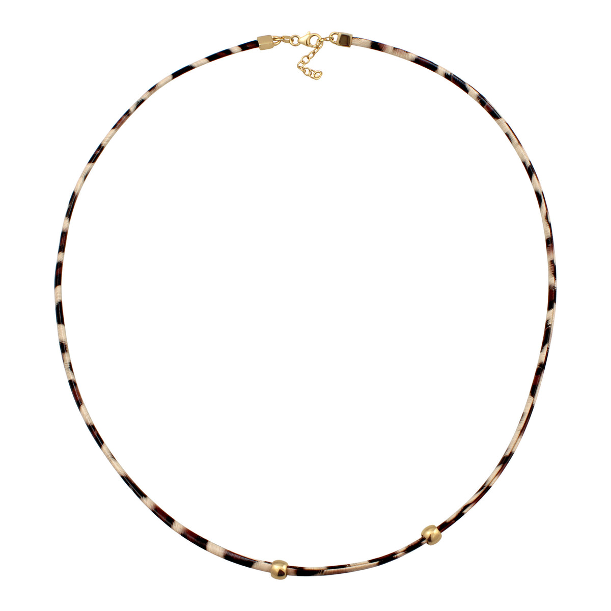 Gold - Elli | Armband Leo | Synthetik Leder | 925 Sterling Silber vergoldet