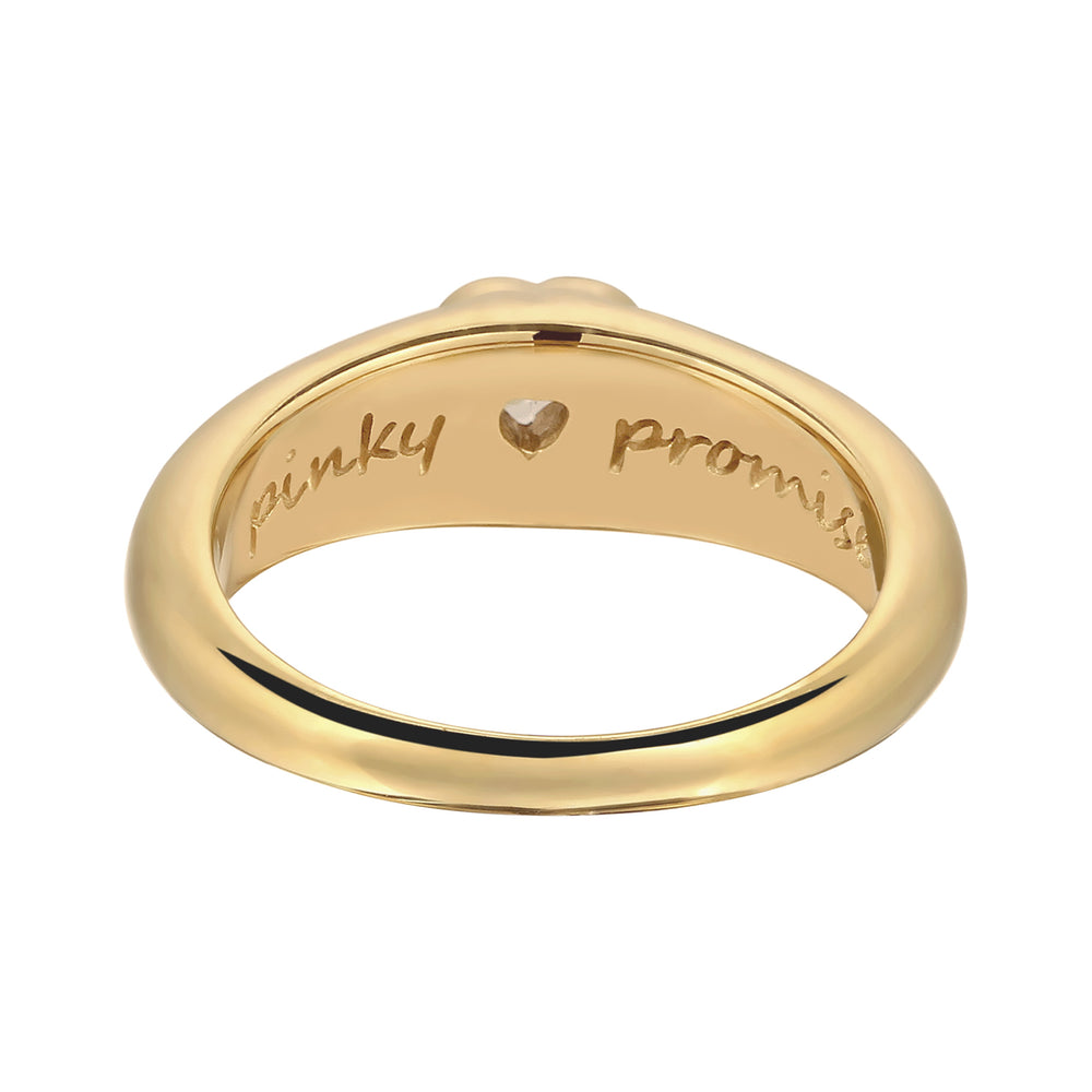 Weiß - Elli | Ring Herz | Zirkonia (Weiß) | 925 Sterling Silber vergoldet