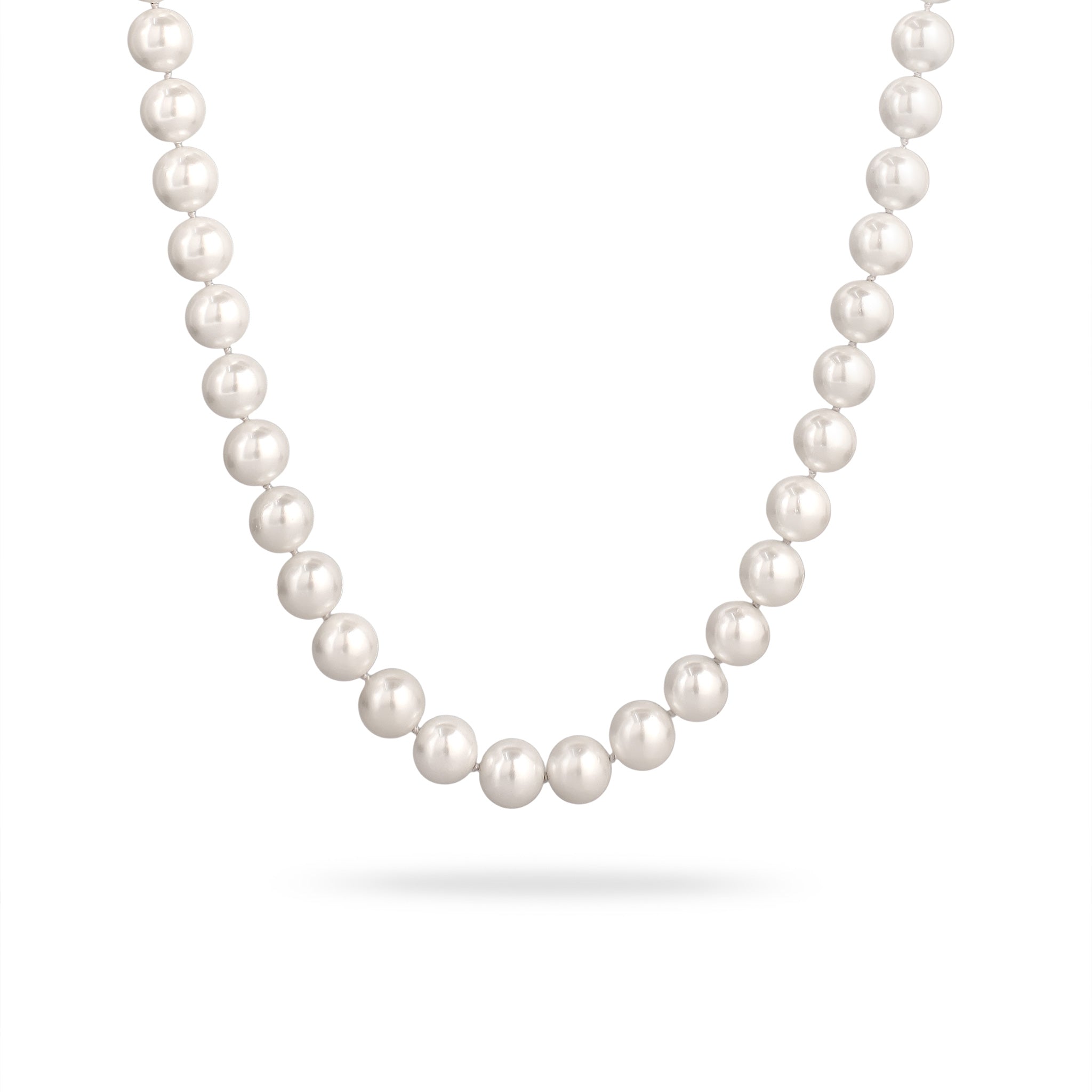 Weiß - Elli PREMIUM | Halskette | Muschelperlen (Weiß) | Rayon