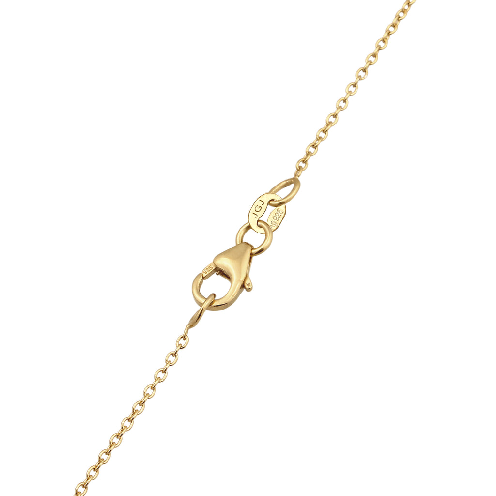 Gold - Elli | Y-Halskette | Mit Perlen von Swarovski® (Weiß) | 925 Sterling Silber vergoldet