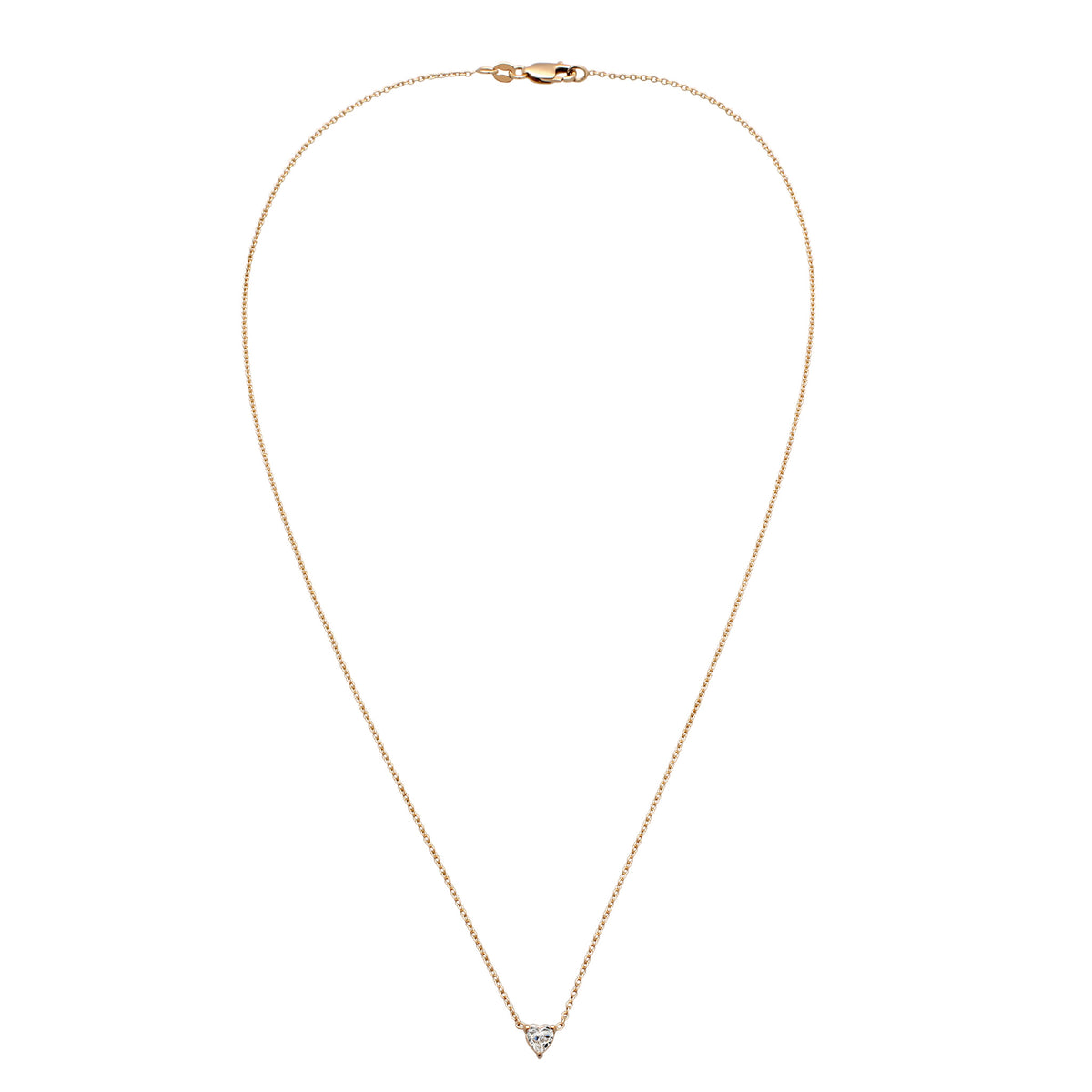 Gold - Elli DIAMONDS | Halskette Herz | Laborgezüchteter Diamant (Weiß, 0.17 ct) | 925 Sterling Silber vergoldet