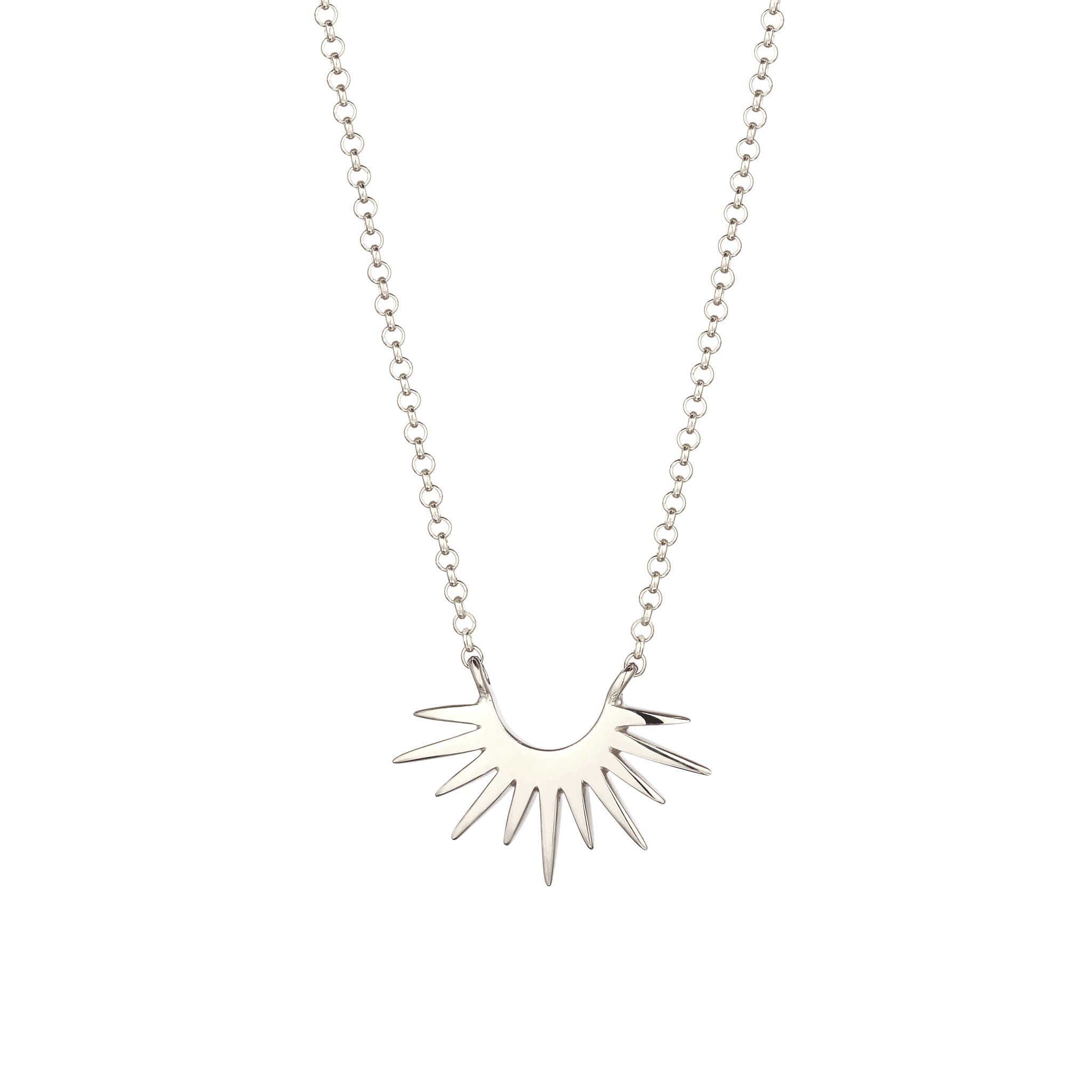 Silber - Elli | Halskette Sonne | 925 Sterling Silber