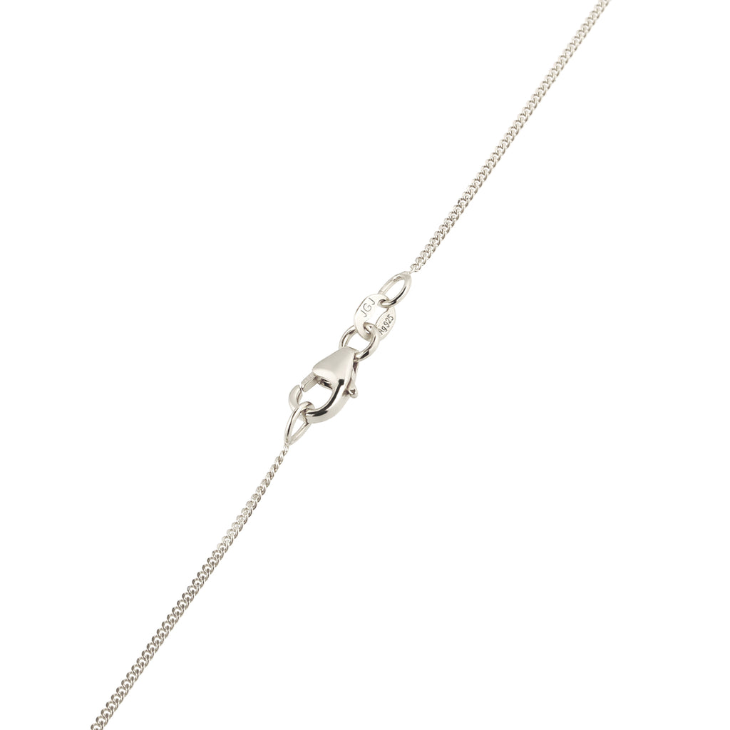 Silber - Elli | Y-Halskette Tropfen | Mit Kristall von Swarovski® (Weiß) | 925 Sterling Silber
