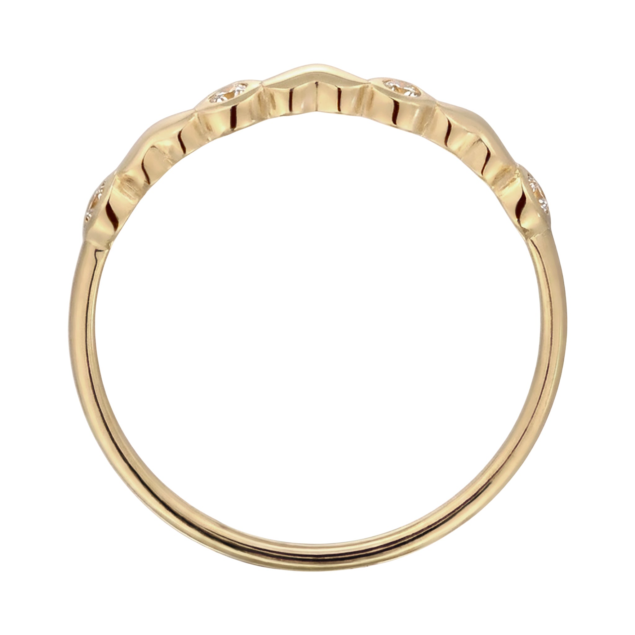 Gold - Elli PREMIUM | Ring mit Herzen | Topas (Weiß) | 375 Gelbgold