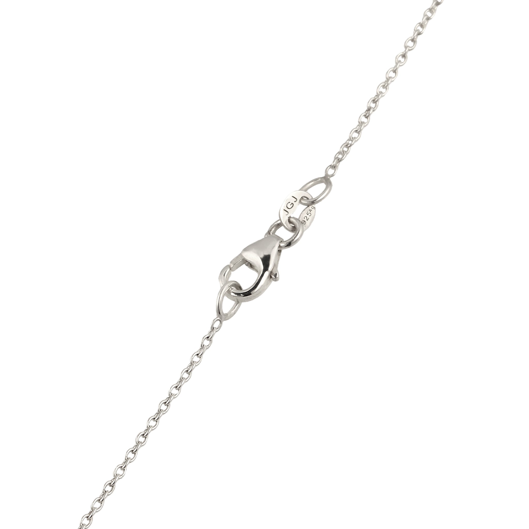 Silber - Elli | Halskette | Mit Perlen und Kristallen von Swarovski® (Weiß) | 925 Sterling Silber