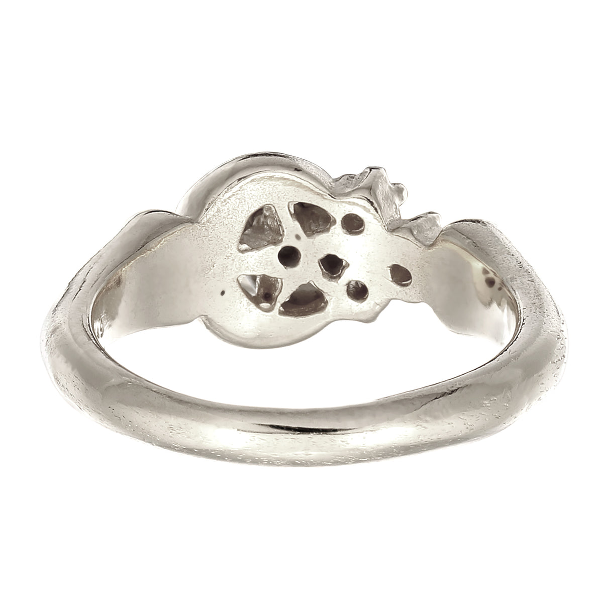 Silber - Elli PREMIUM | Ring mit Stern | Topas (Weiß, 0.015 ct) & Topas (Weiß, 0.006 ct) | 925 Sterling Silber
