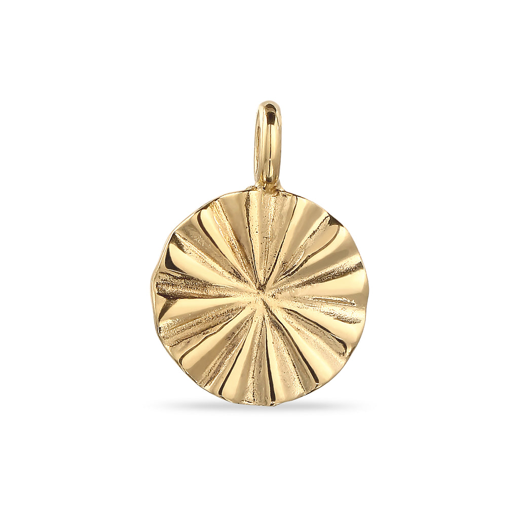 Gold - Elli | Anhänger Sonne 925 Sterling Silber vergoldet