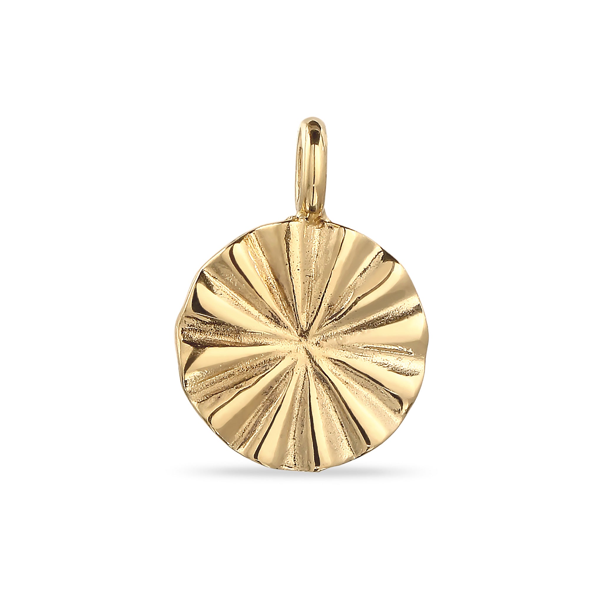 Gold - Elli | Anhänger Sonne 925 Sterling Silber vergoldet
