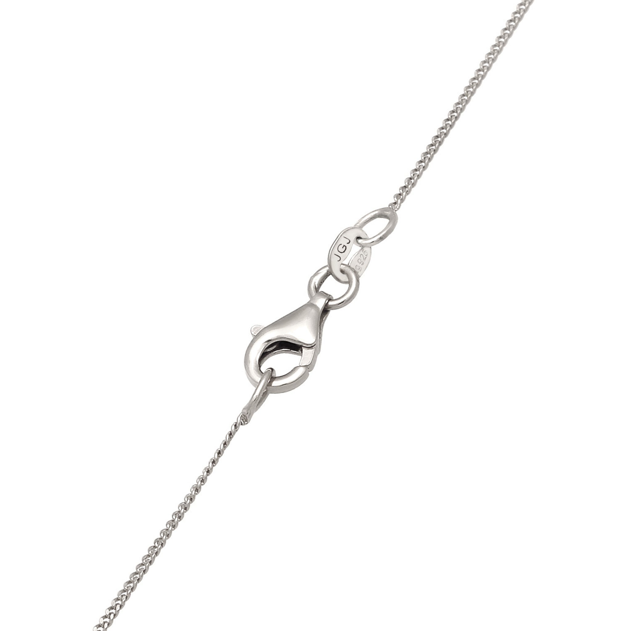 Silber - Elli | Halskette mit Sonnenanhänger | 925 Sterling Silber
