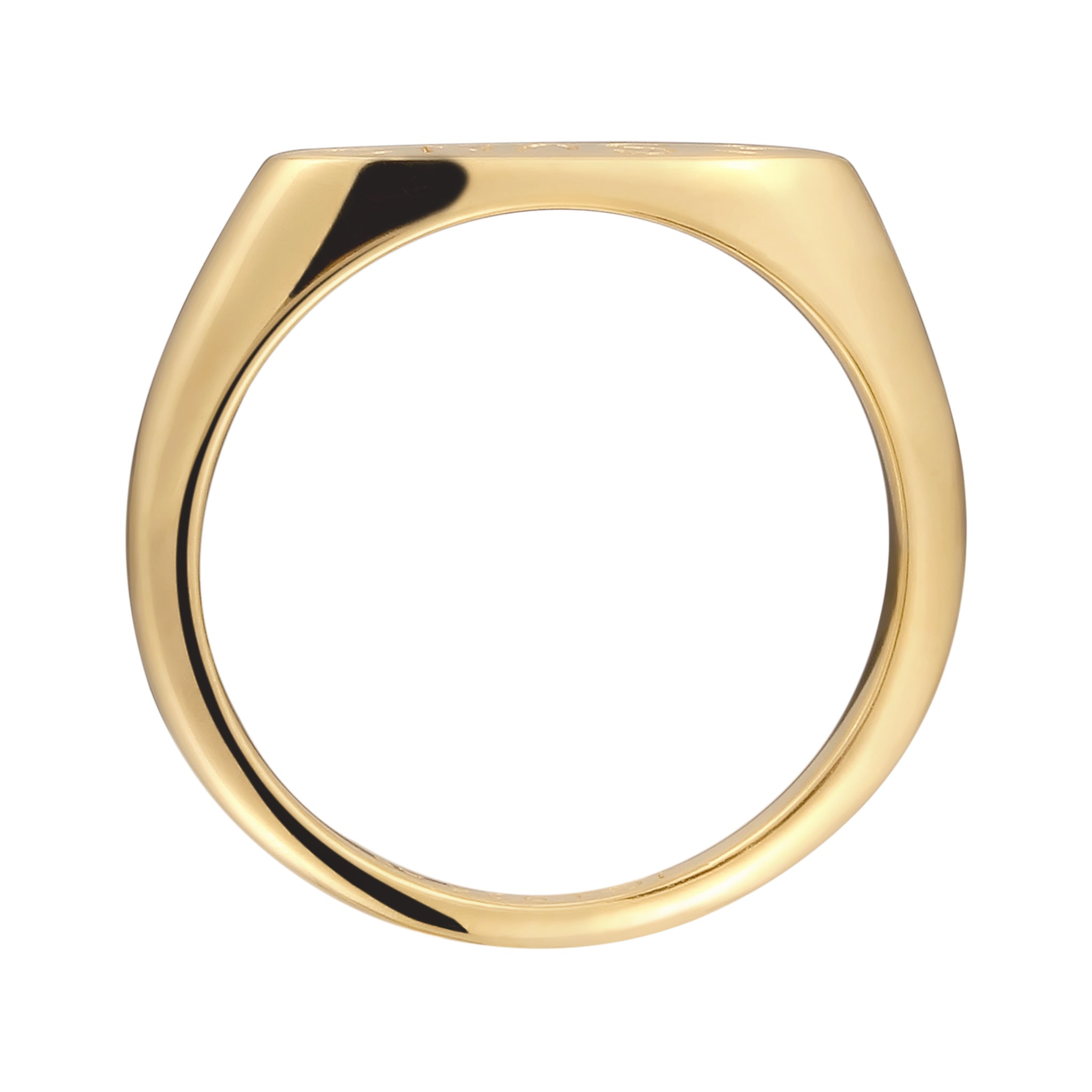 Gold - Elli | Siegelring Sun |  925 Sterling Silbervergoldet