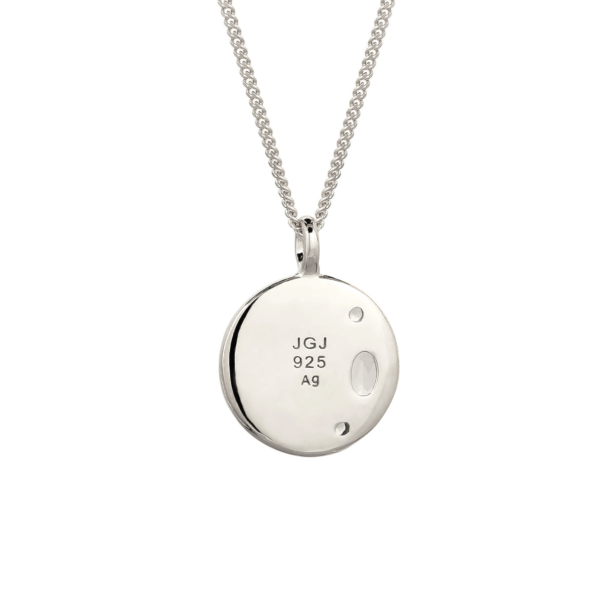 Silber - Elli | Halskette Organic Coin | Citrin (Gelb) | 925 Sterling Silber